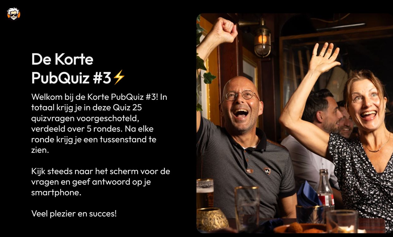 Korte PubQuiz #3 intro