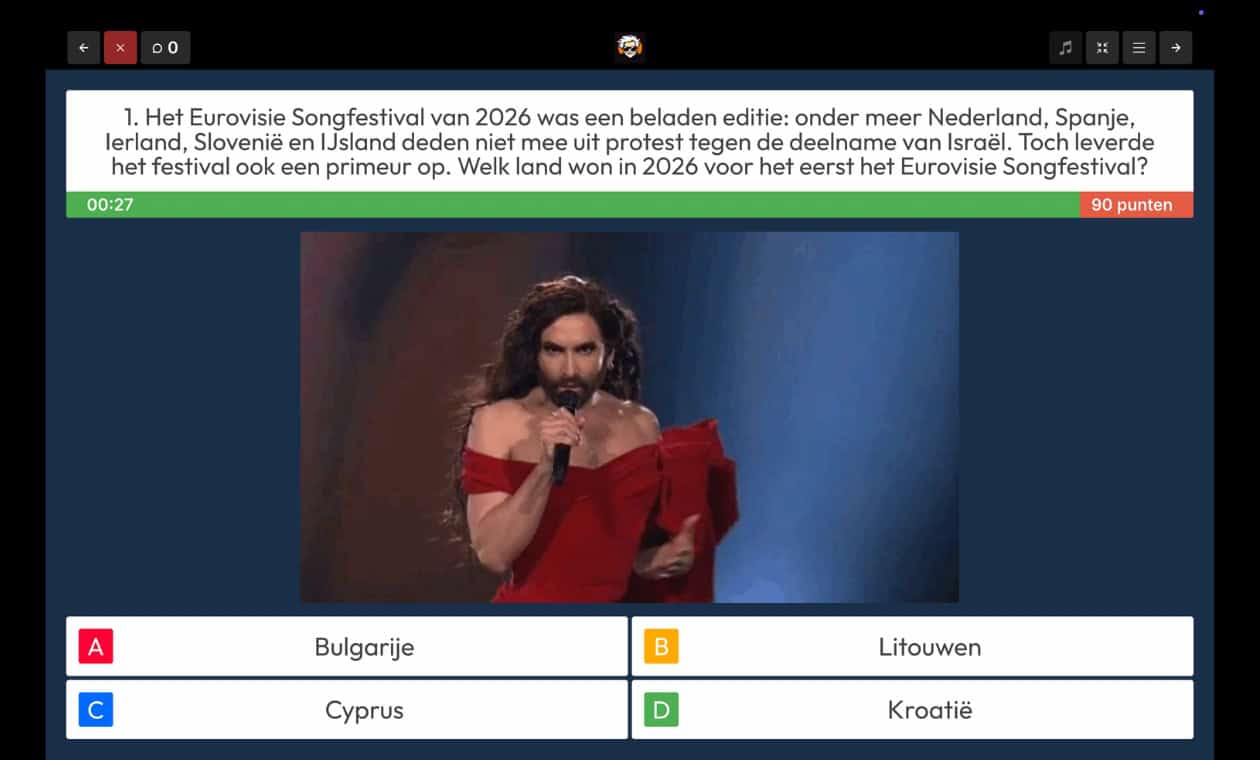 Korte PubQuiz 3 voorbeeldvraag algemene kennis