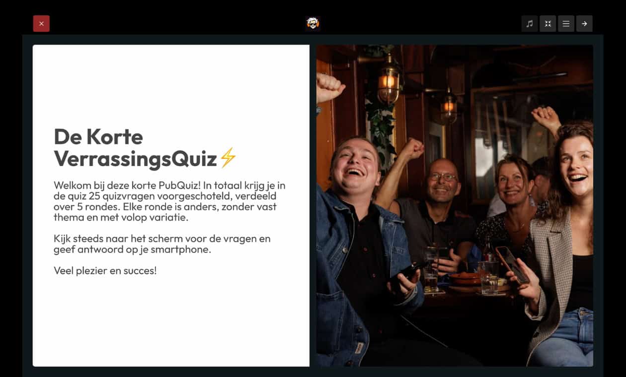 korte verrassingsquiz inhoud quiz