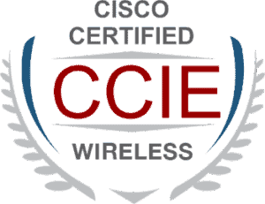 Cisco Certified CCIE Wireless badge logo.