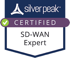 Certified SD-WAN Expert badge by Silver Peak.