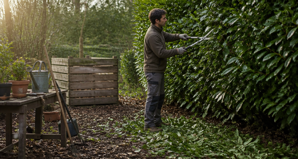 quand tailler laurier haie jardinier
