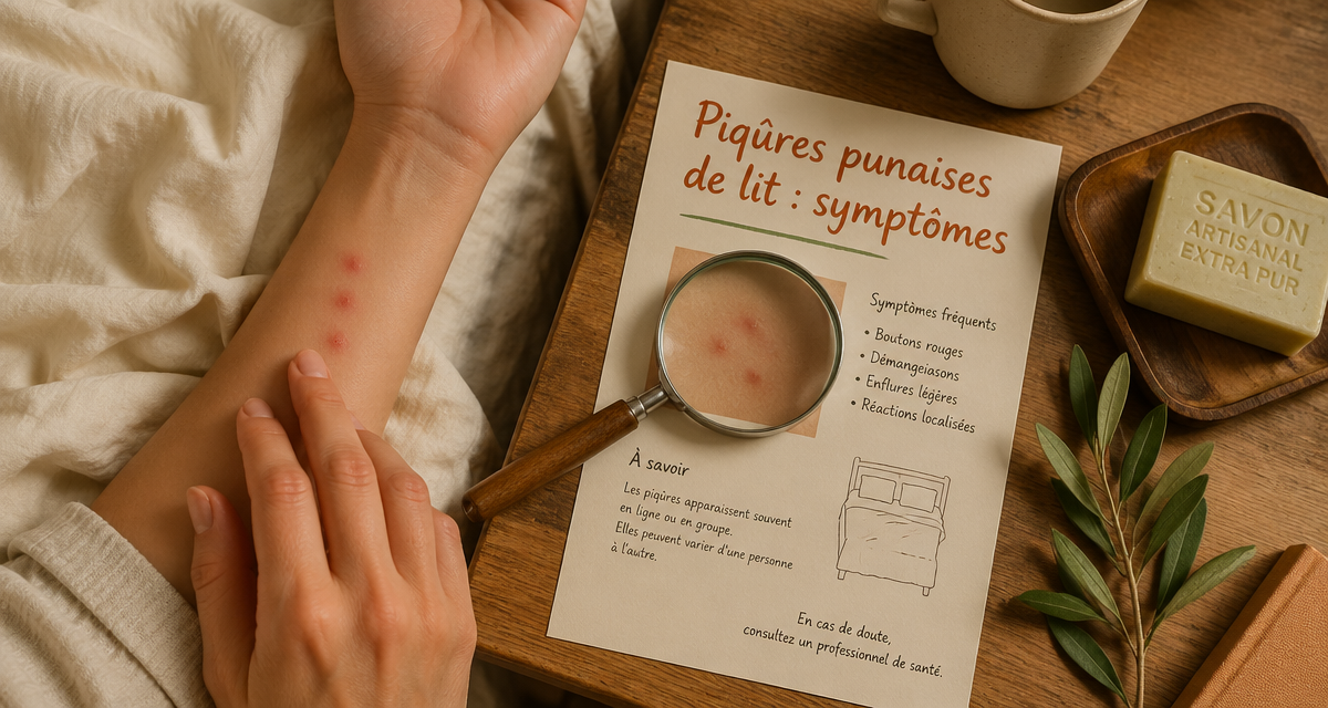piqures punaises de lit symptomes bras boutons