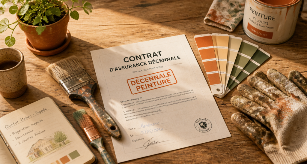 décennale peinture contrat bureau
