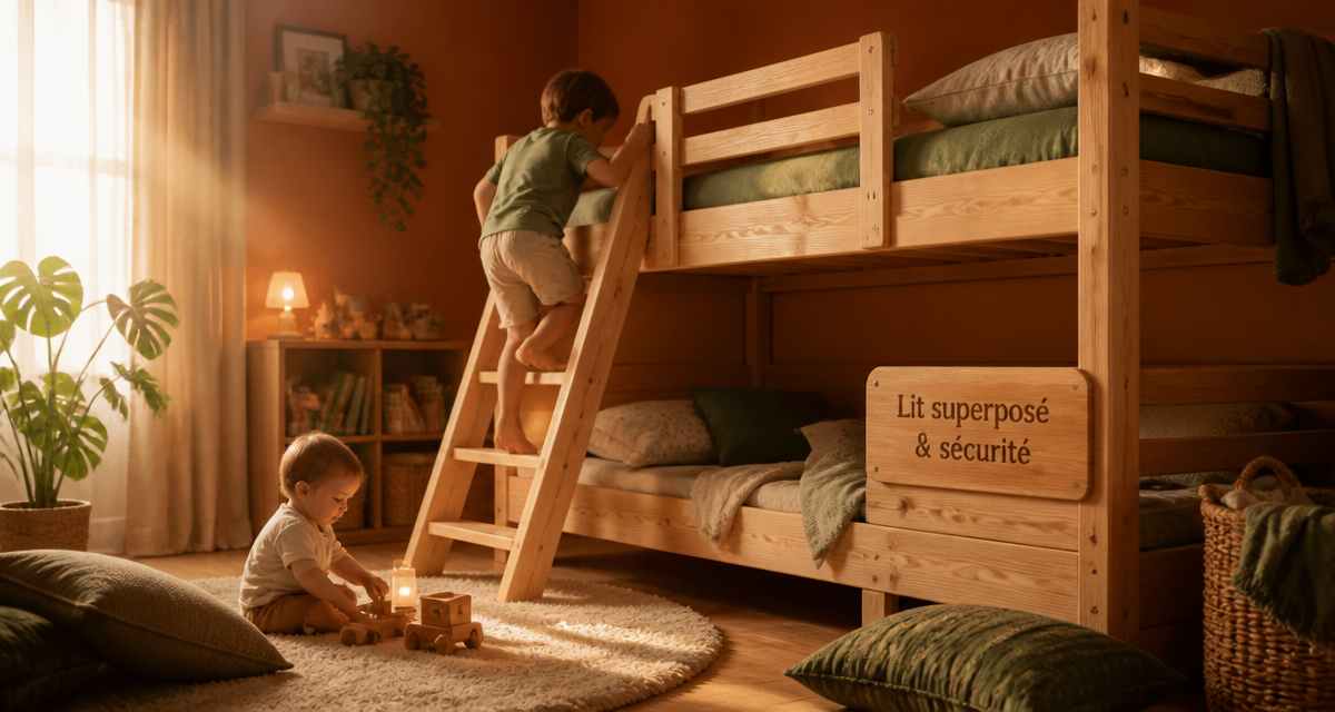lit superposé age sécurité enfants