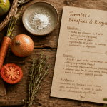 manger trop de tomates consequences, légumes sur table rustique