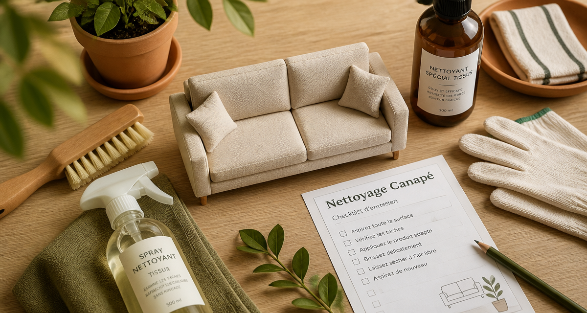nettoyage canape prix accessoires et checklist
