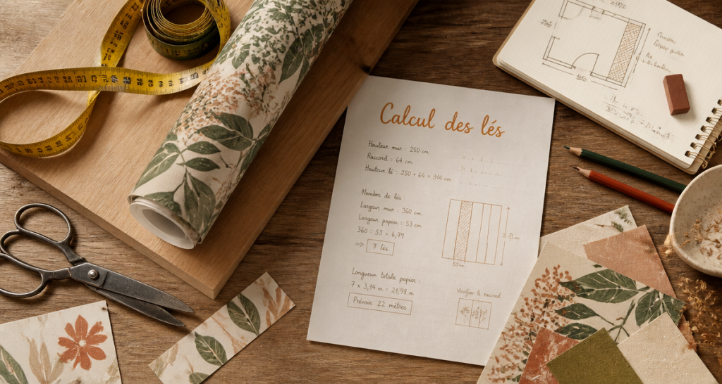 combien de laie dans un rouleau de papier peint calcul atelier