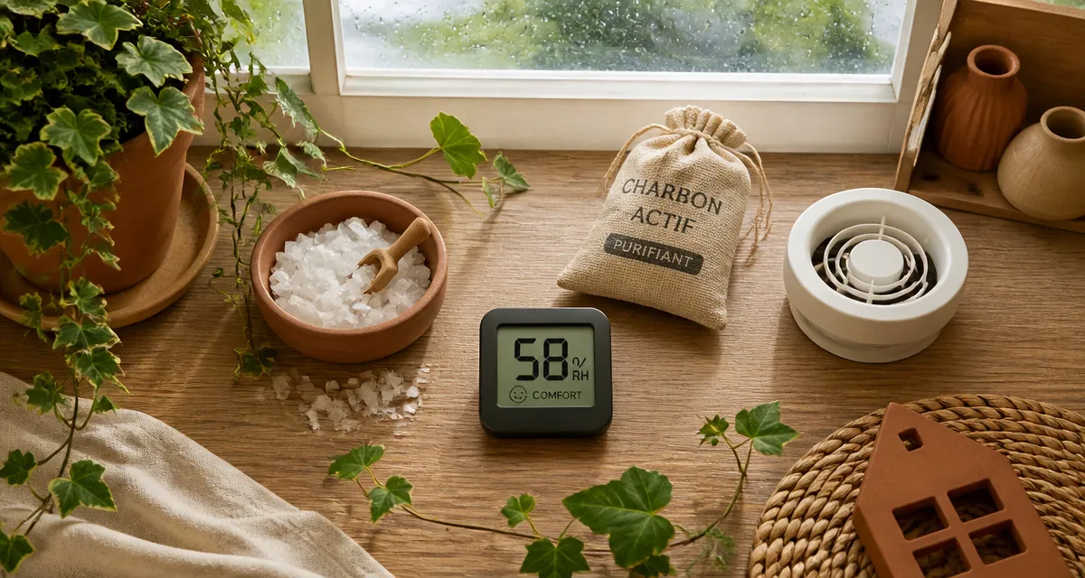 comment déshumidifier une pièce avec hygromètre et solutions naturelles