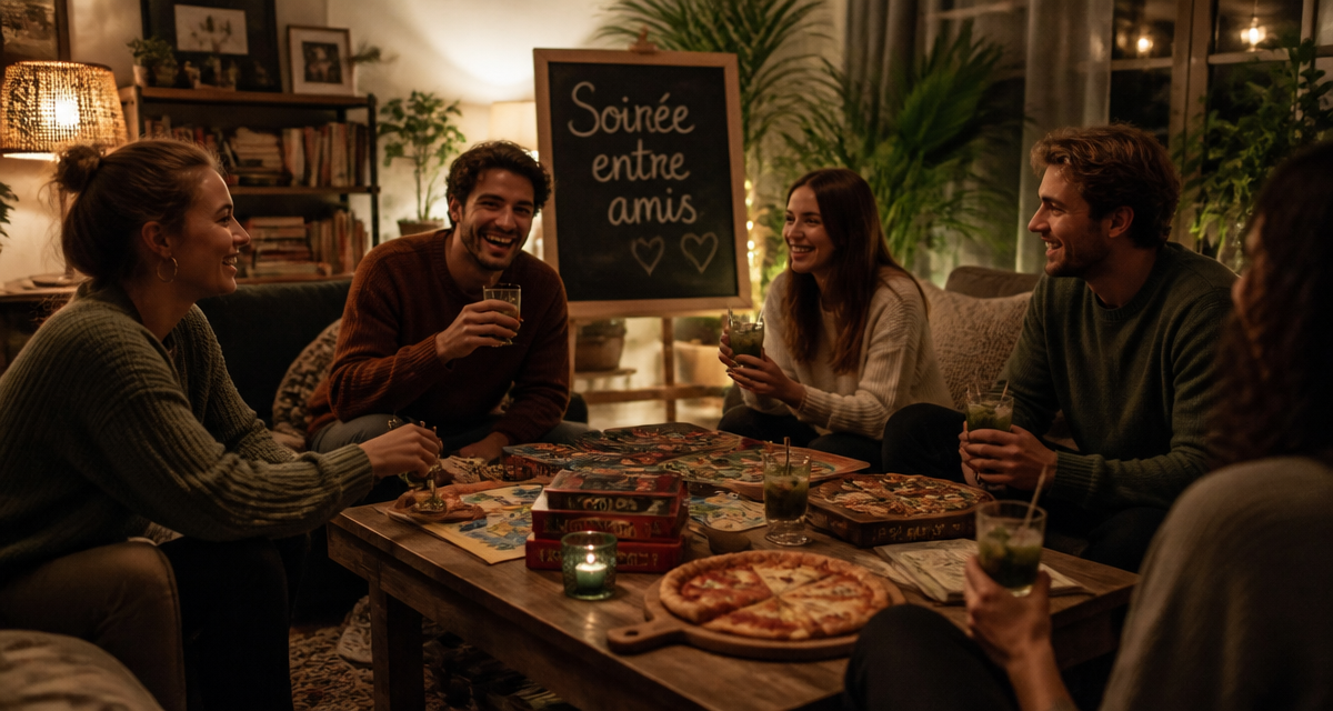 truc à faire entre pote à la maison soirée conviviale