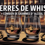 2 verres de whisky combien de gramme visuel stylisé bois et glaçons