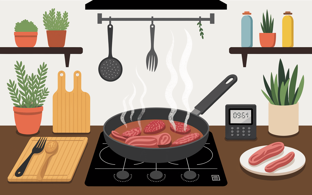 Cuisson diots rapide poêle moderne astuces
