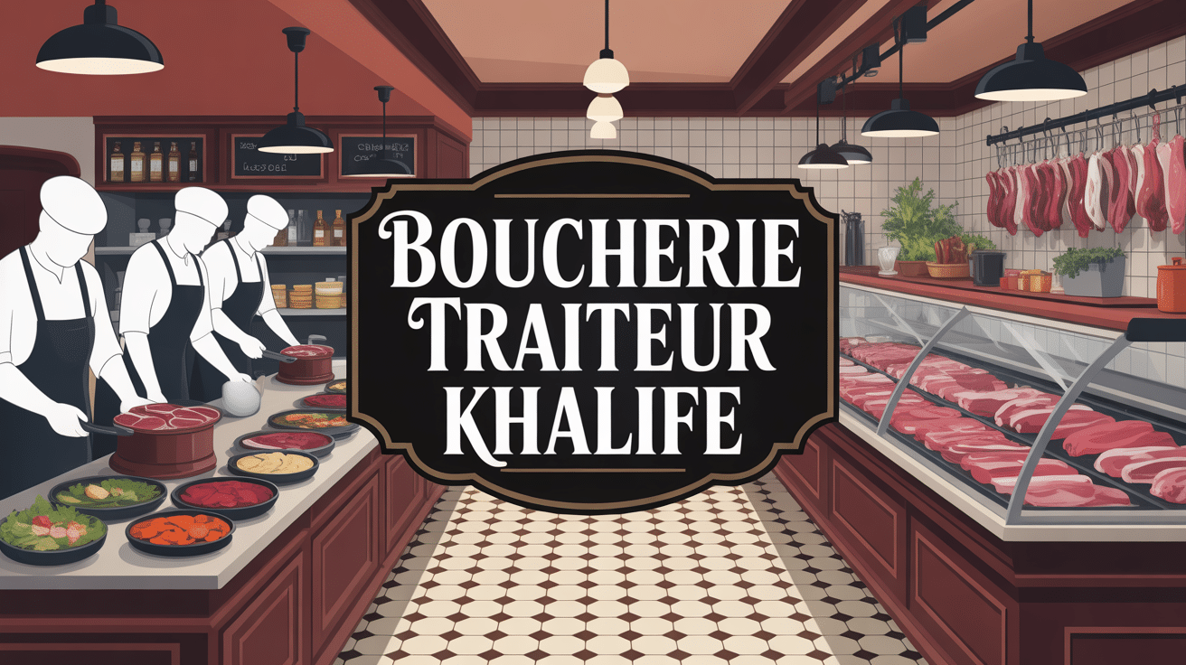 khalifé - boucherie traiteur vue comptoir viandes et spécialités