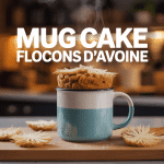 Mug cake flocon d'avoine sain et rapide en mug