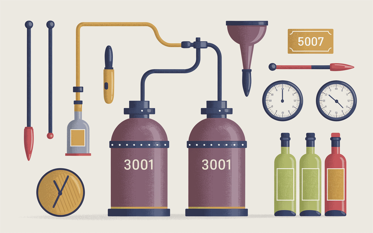 Schéma du processus de fabrication du vin de liqueur