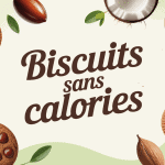 Présentation élégante de recette biscuit sans calories sur assiette