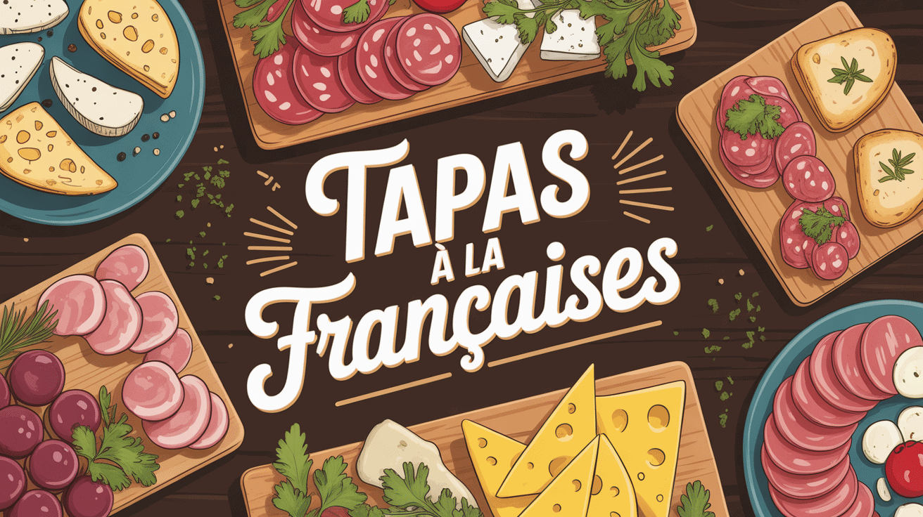 recette tapas à la française plateau bouchées charcuteries fromages