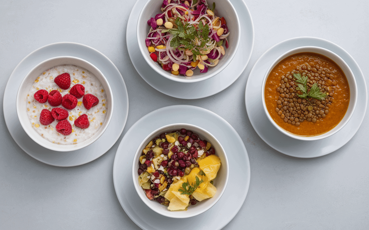 recettes ig bas petit déjeuner déjeuner dîner