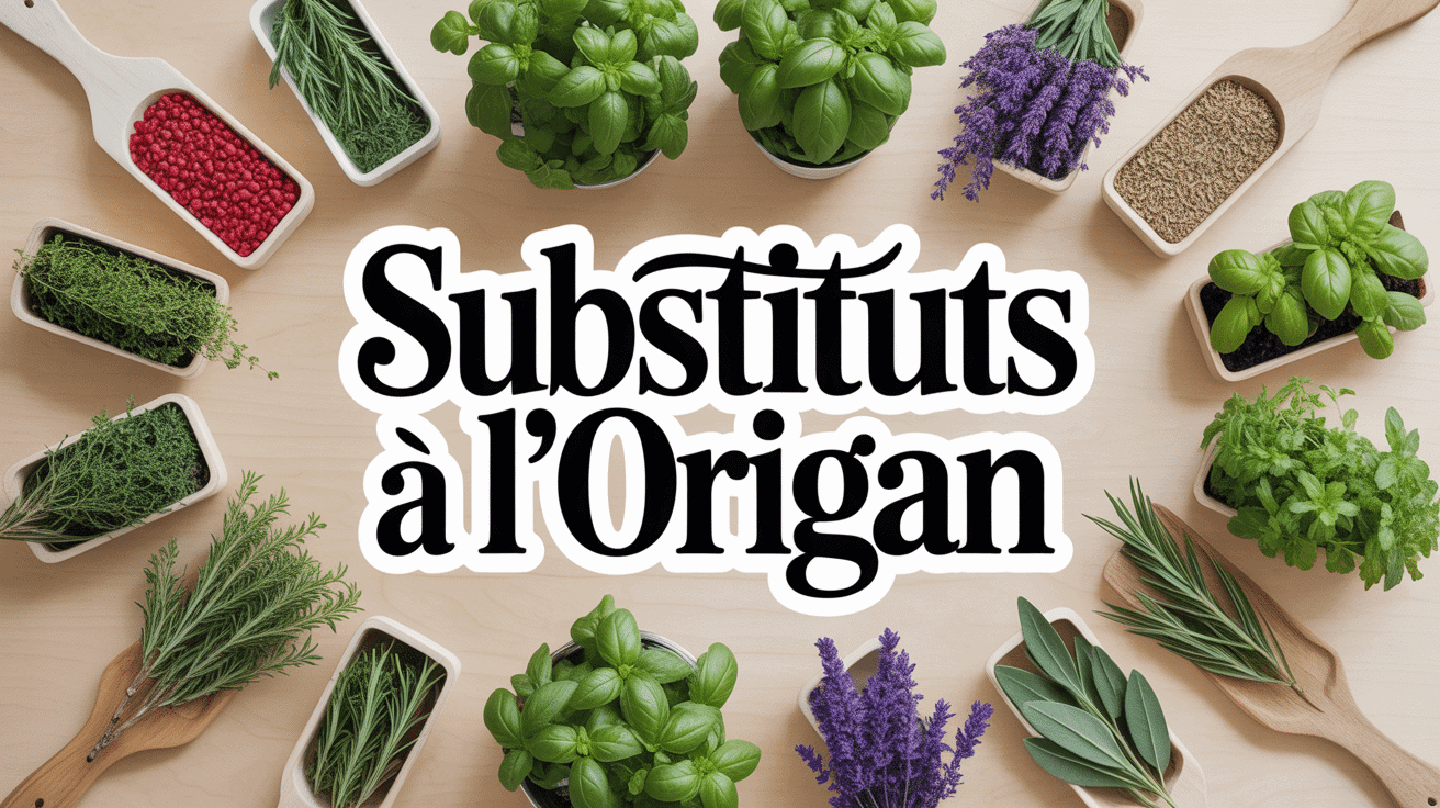 Vue bocaux herbes remplacement origan cuisine moderne