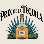 Tequila prix : bouteille avec argent et agaves