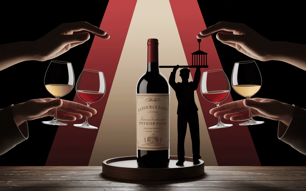 Scène vente aux enchères vin le plus cher au monde
