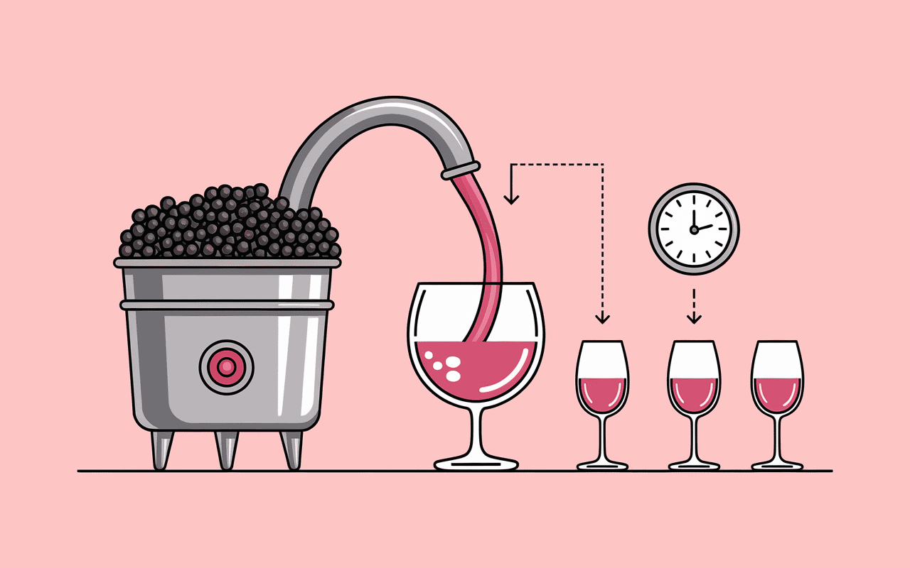 vinification rosé macération courte schéma production