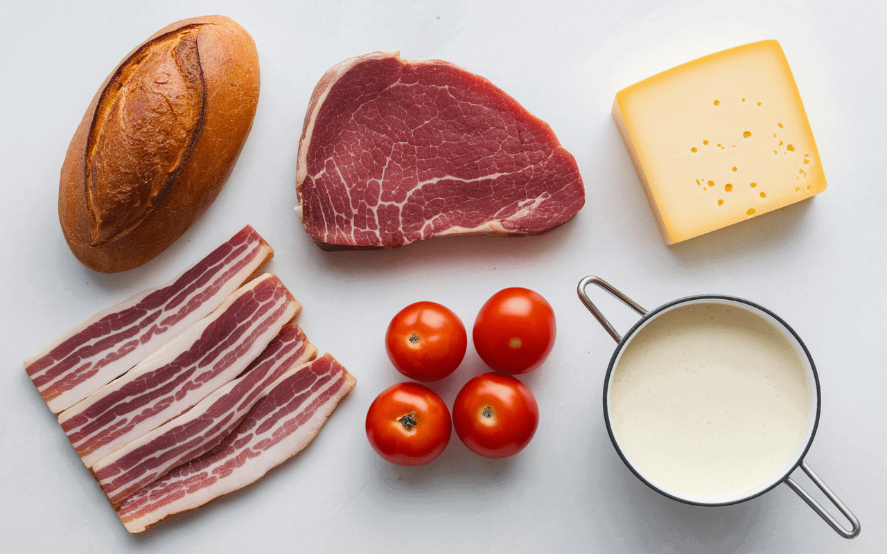 bacon lover burger king ingrédients bacon cheddar sauce laitue