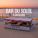 vue aérienne bar du soleil arcachon terrasse plage