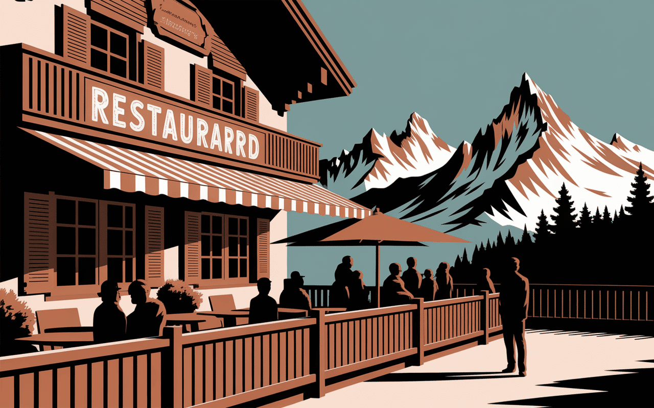 beaufort resto façade restaurant montagne