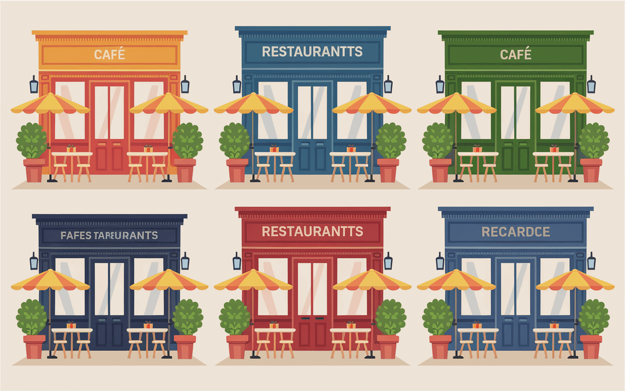 Facades cafes brunch Toulon ambiance chaleureuse