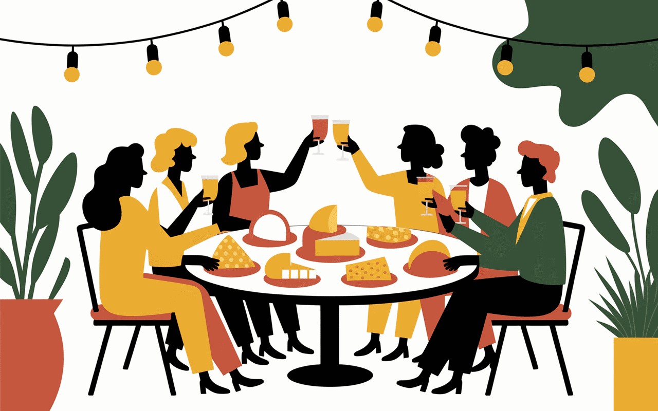 groupe amis fromage convivial cheese night perpignan