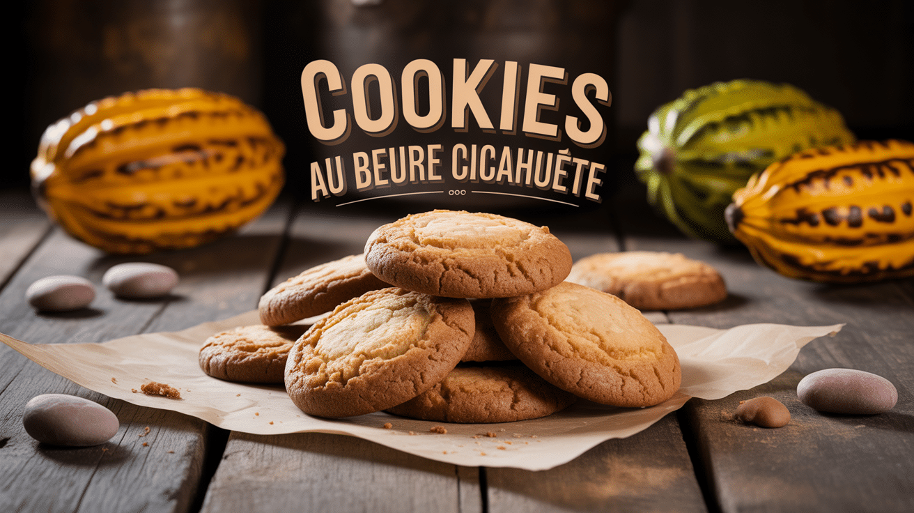 Pile de cookies beurre de cacahuete recette americaine avec cacahuètes