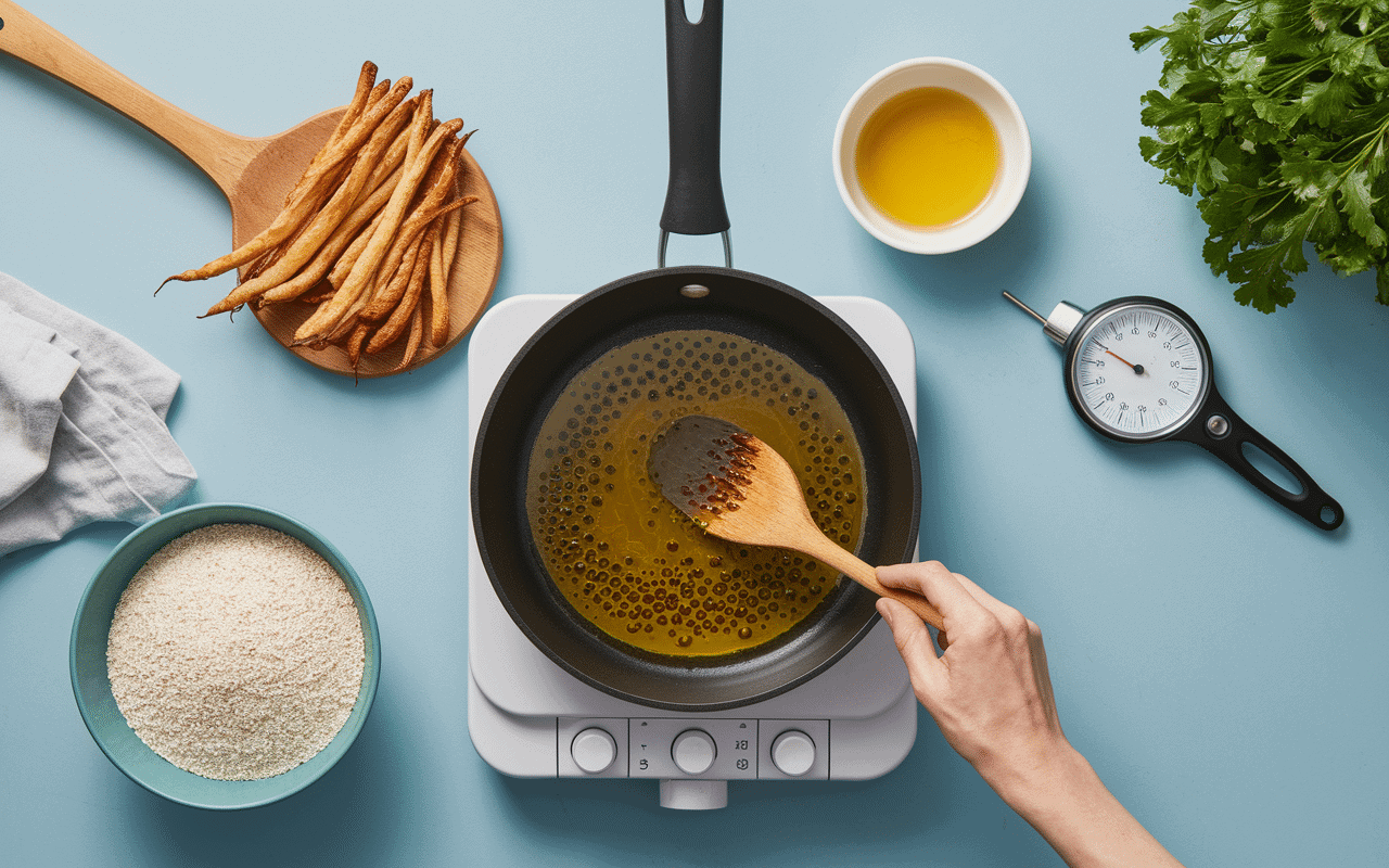 eperlan frit enfariné cuisson friteuse
