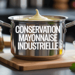mayonnaise industrielle conservation pot ouvert oeufs huile