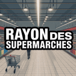 rayon des supermarchés moderne avec clients