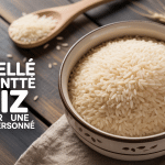 portion de riz pour une personne dans un bol