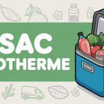 Sac isotherme avec aliments frais