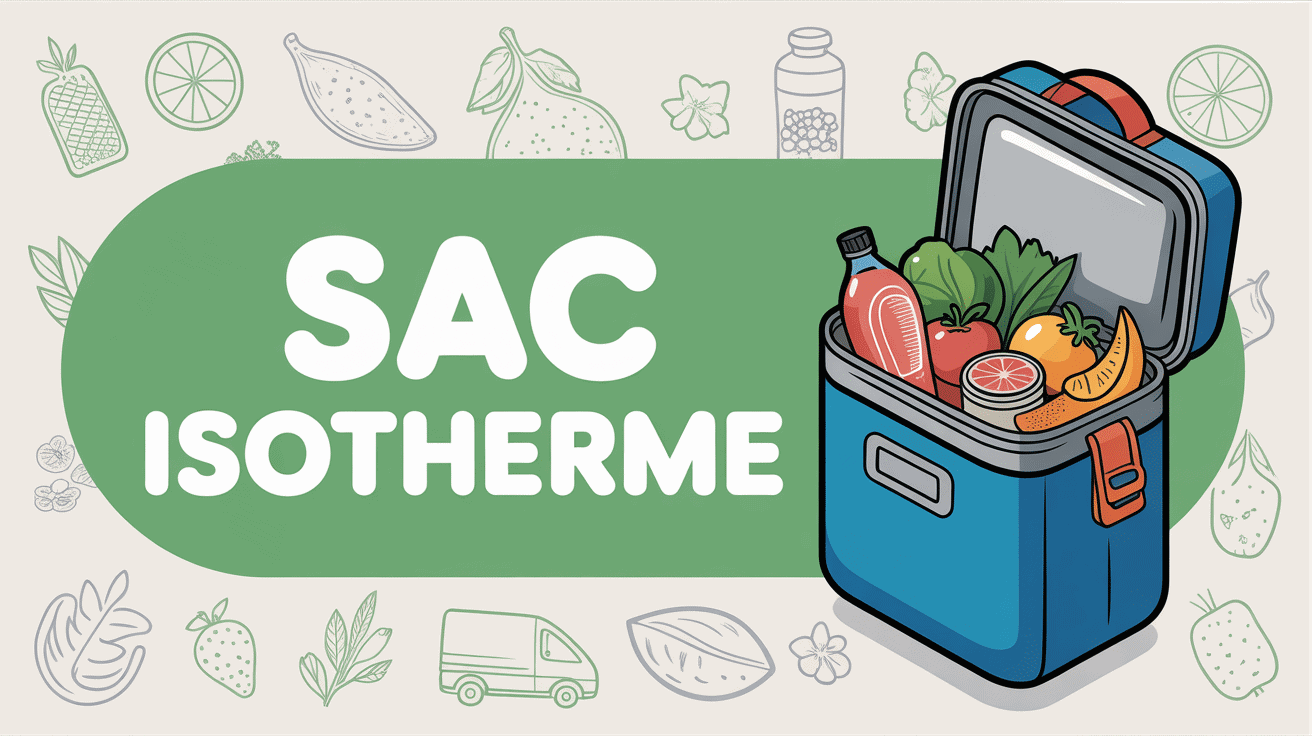 Sac isotherme avec aliments frais
