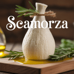 scamorza fromage italien sur planche