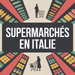 illustration vectorielle panorama supermarche italie