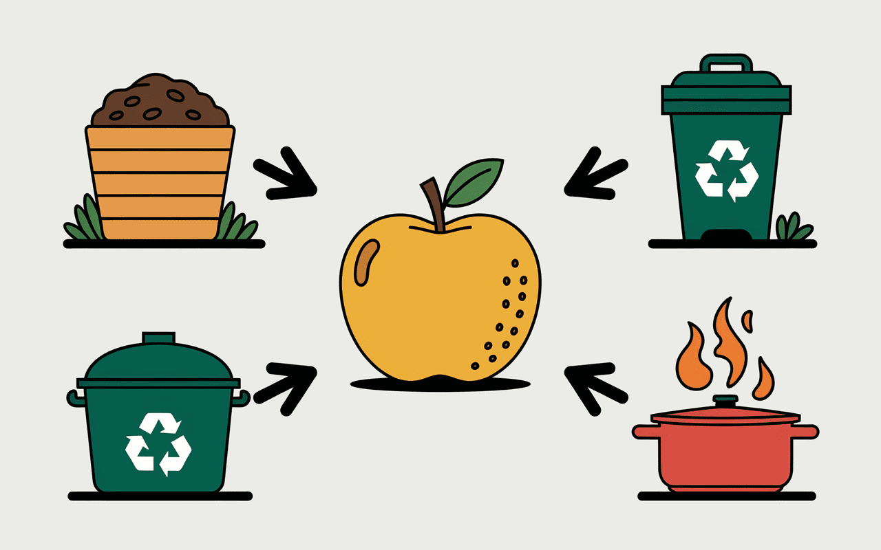 Trognon de pomme compost recette recyclage