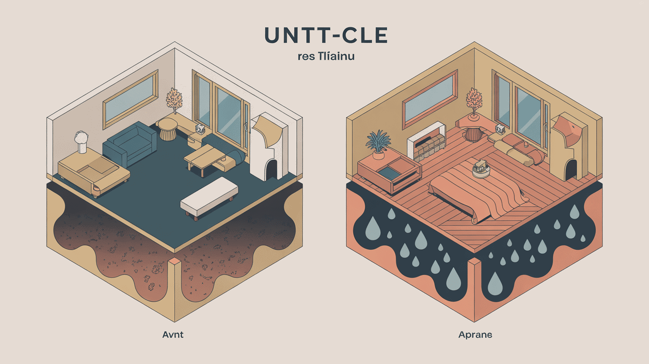 amenagement sous sol avant apres vue isometrique sous-sol avant apres