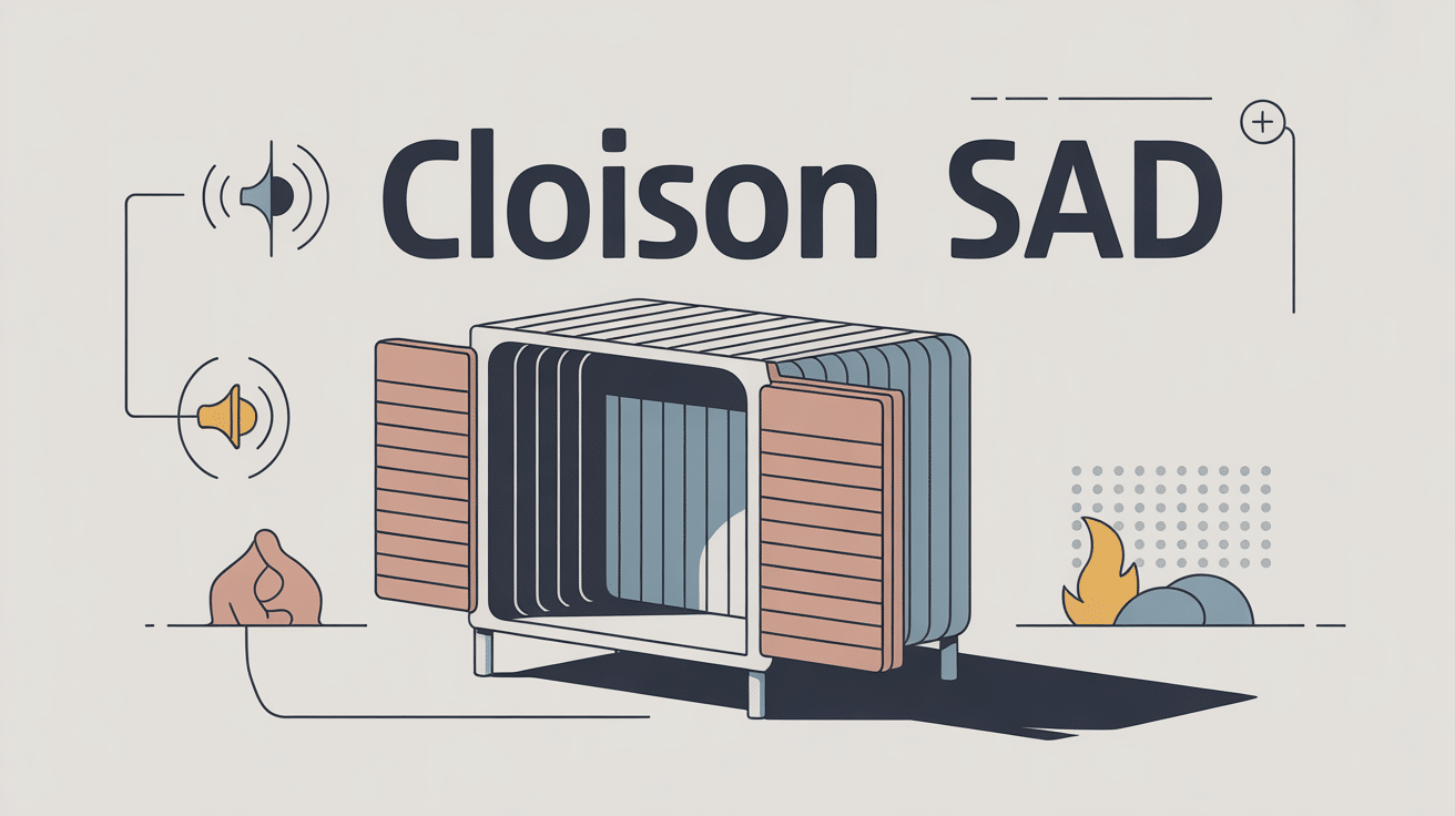 cloison sad sur ossature metal avec isolant et plaques