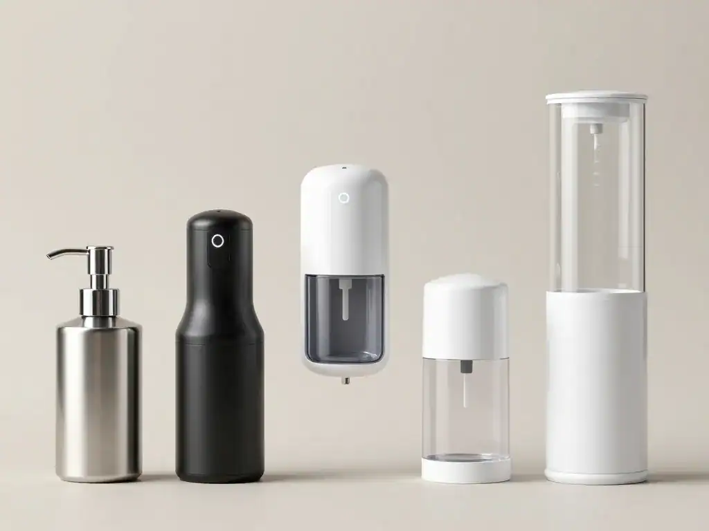 distributeur de savon lineup comparatif types