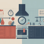 Illustration isométrique les cuisinistes à éviter, signaux d’alerte vs bonnes pratiques