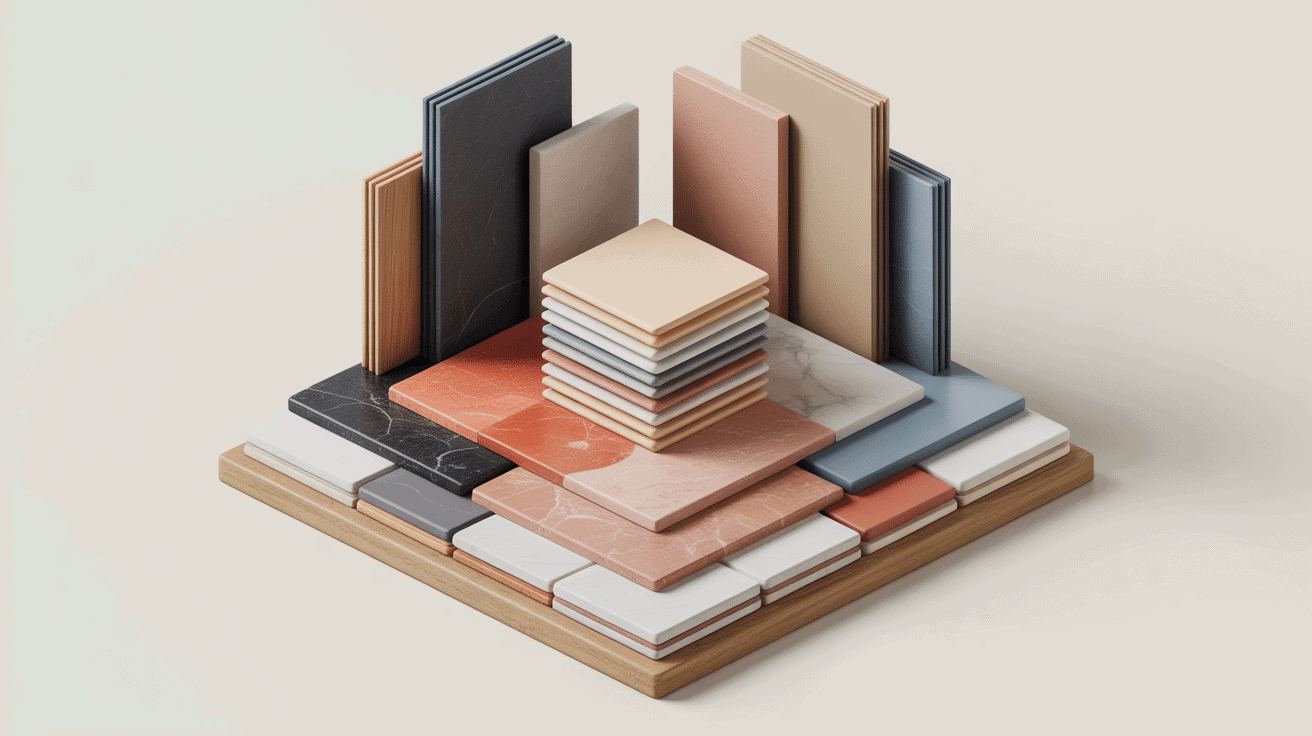 Illustration du poids carrelage m2 selon matériau, épaisseur et pose