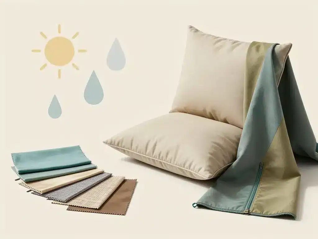Tissus outdoor pour remplacer housse coussin salon de jardin