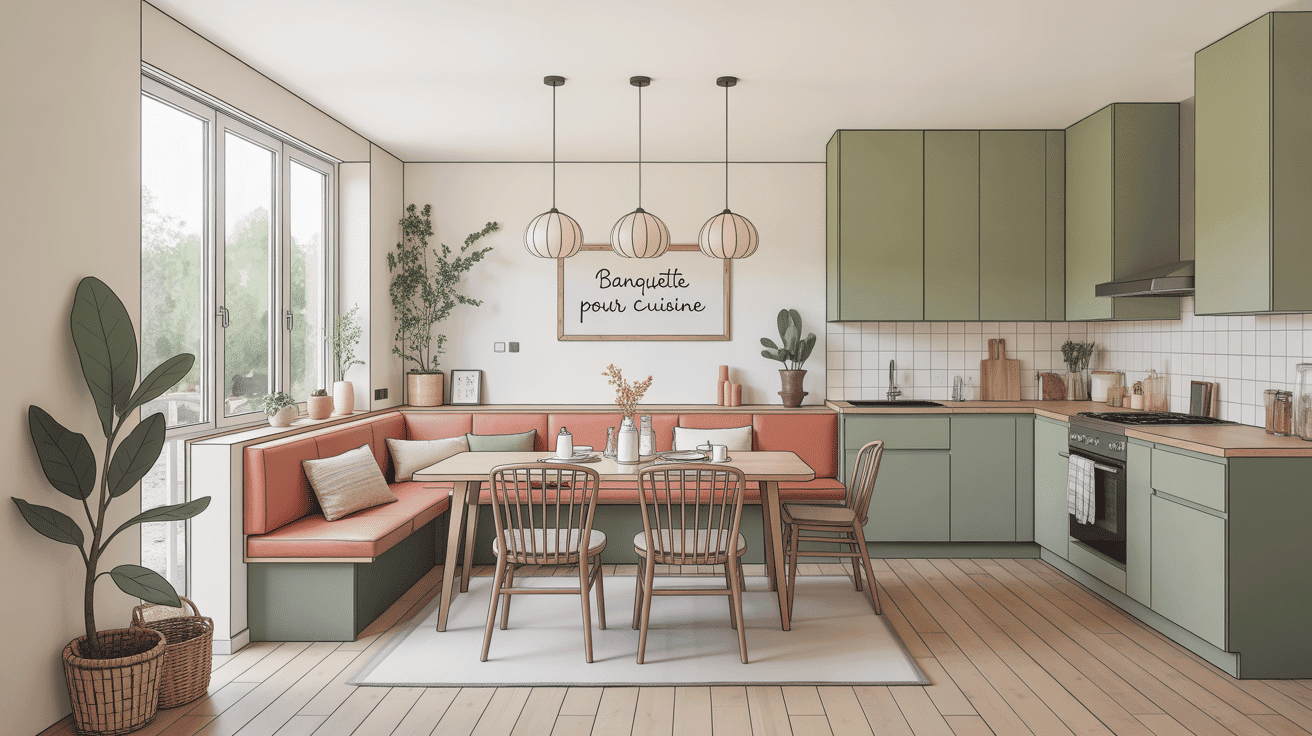 banquette pour cuisine moderne et optimisée