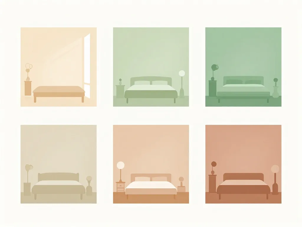 couleur tendance 2024 chambre à coucher selon lumière