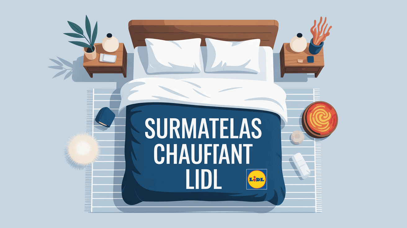 lidl surmatelas chauffant illustration confort hivernal